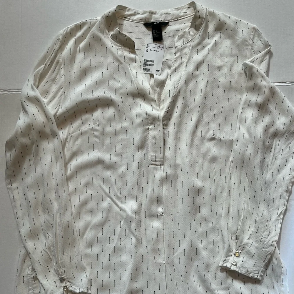 NWT H&M Arrow Print Tunic, Sz 14 - Picture 7 of 7